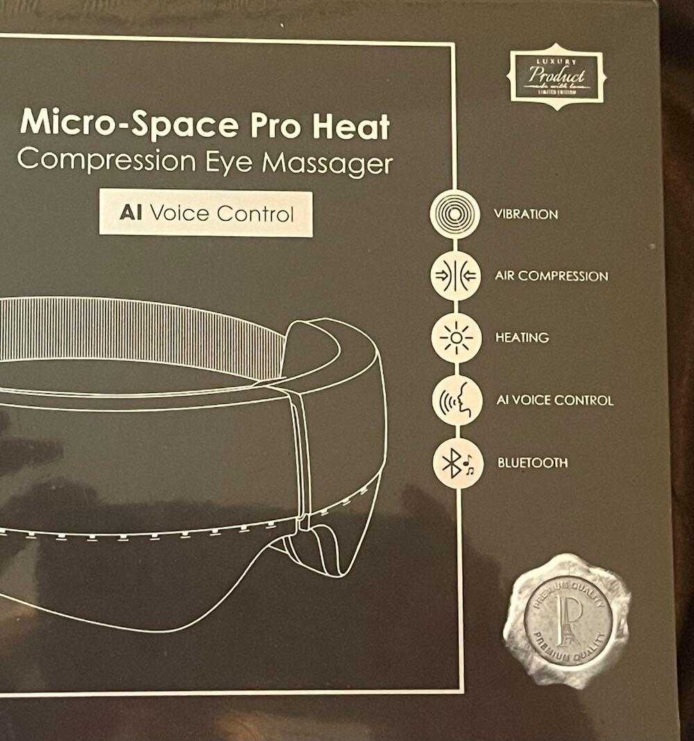 PRÉDIRÉ PARIS Micro-Space Pro Heat Compression Eye Massager AI Voice Control